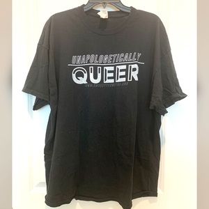 LGBTQ “Unapologetically Queer” T-shirt 2XL